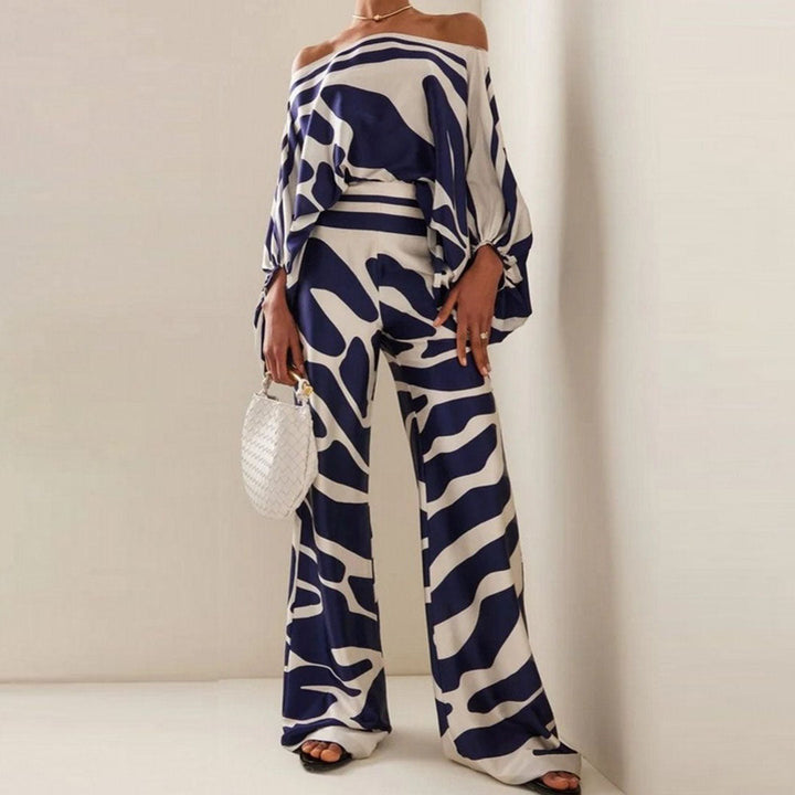 Marina | Women's Two-Piece Blouse Outfit, Summer