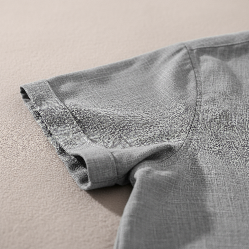 Men's Casual Breathable Linen Button-Up Shirt - Summer Outing