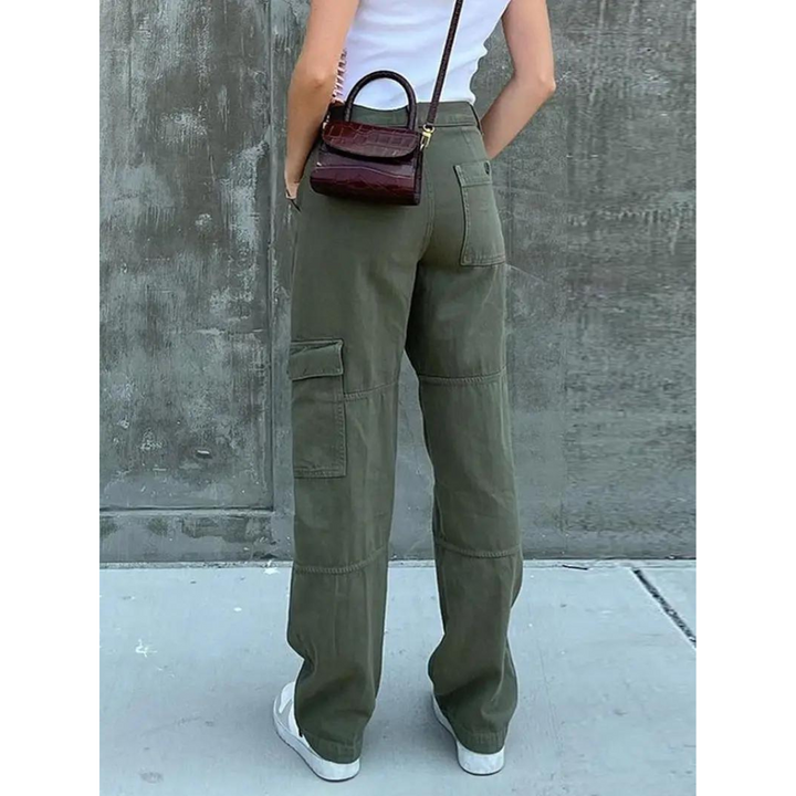 Emily | Women's Cotton Cargo Pants, Casual Everyday Wear