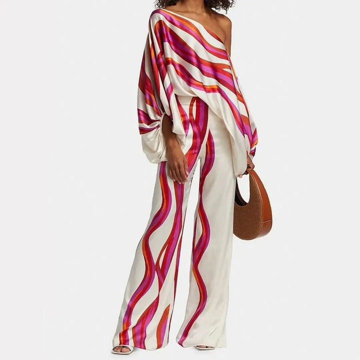 Julie | Women's Satin Two-Piece Set, Evening