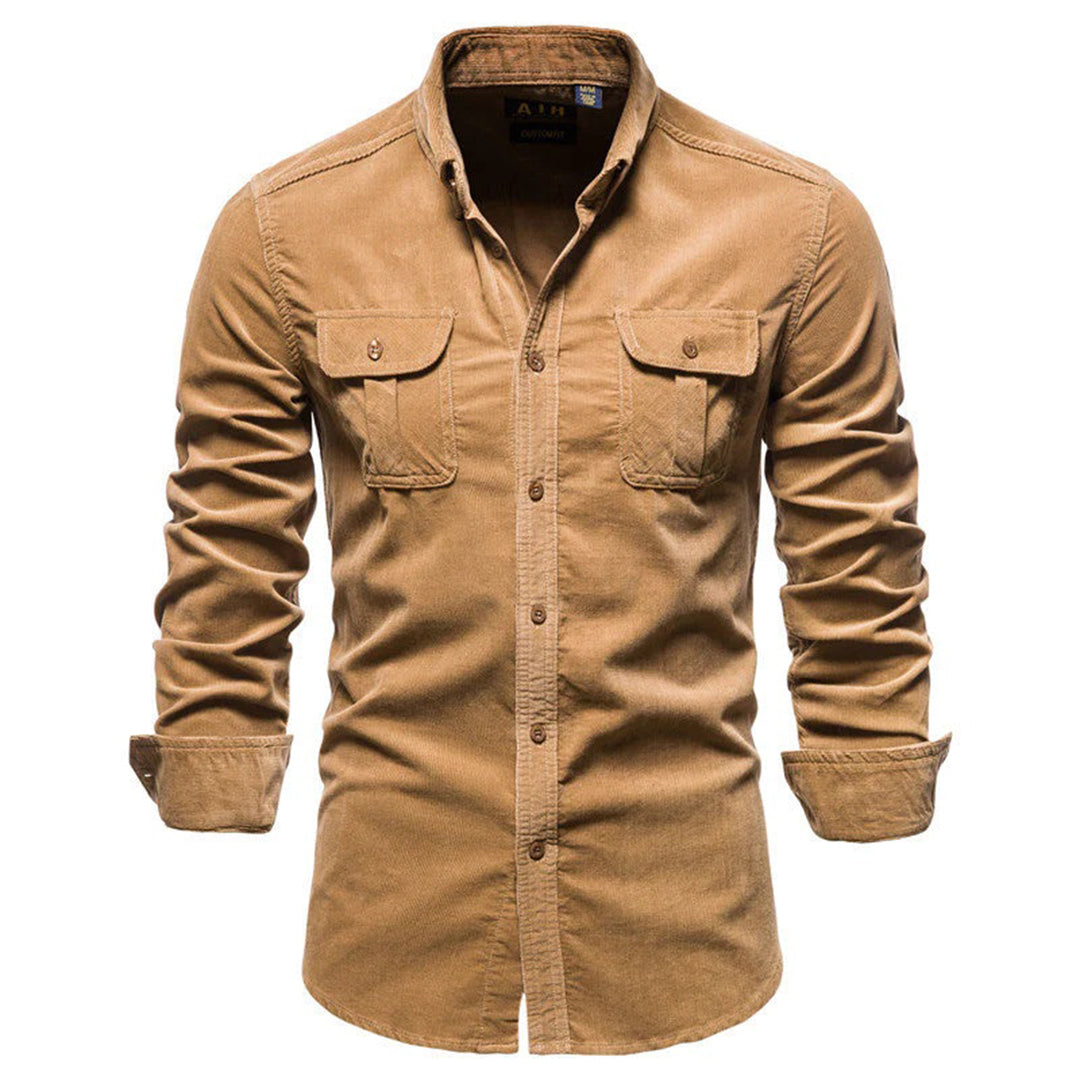 Men's Casual Corduroy Shirt - Summer Lightweight