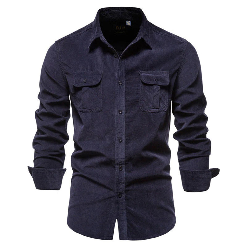 Men's Casual Corduroy Shirt - Summer Lightweight