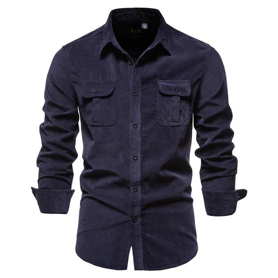 Men's Casual Corduroy Shirt - Summer Lightweight