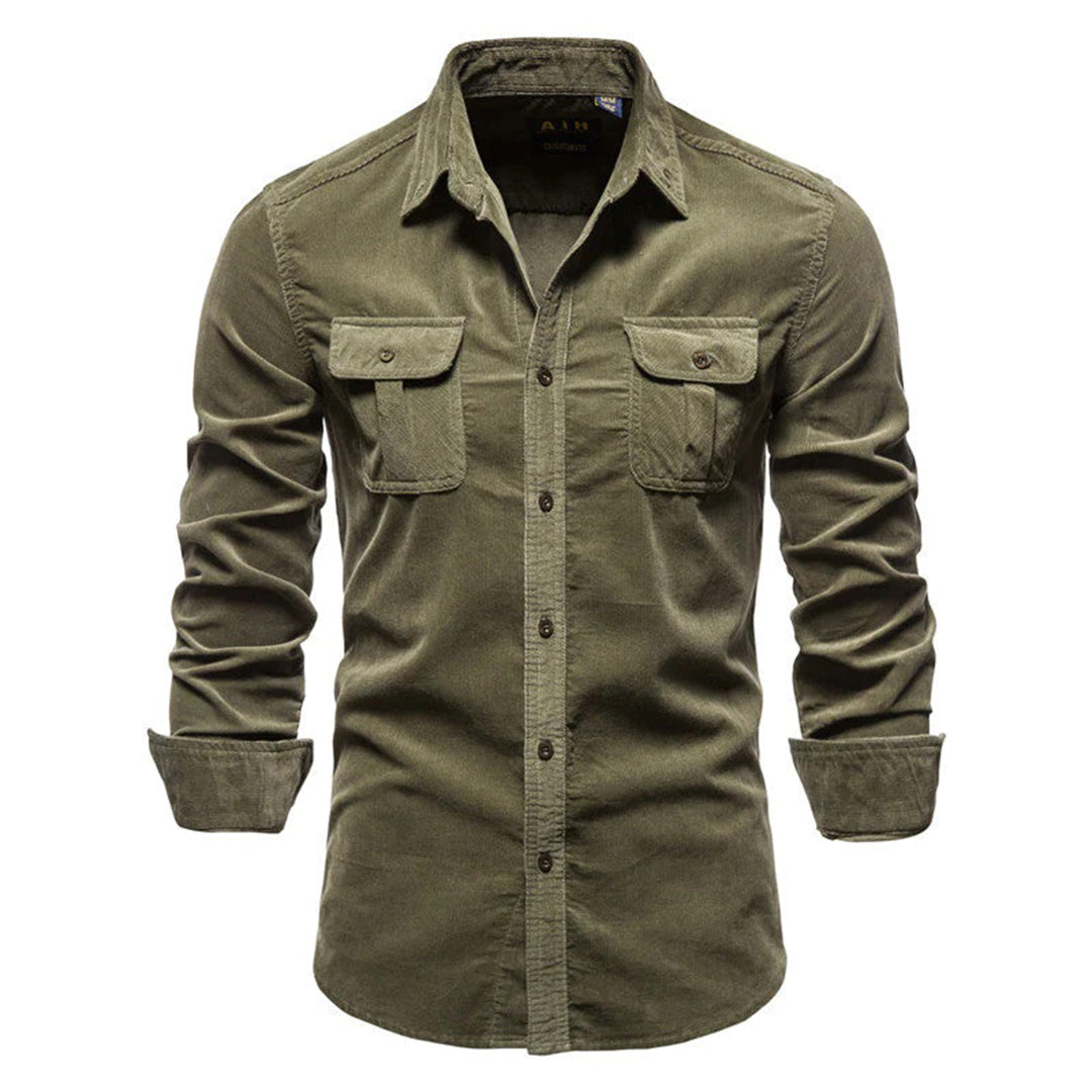 Men's Casual Corduroy Shirt - Summer Lightweight