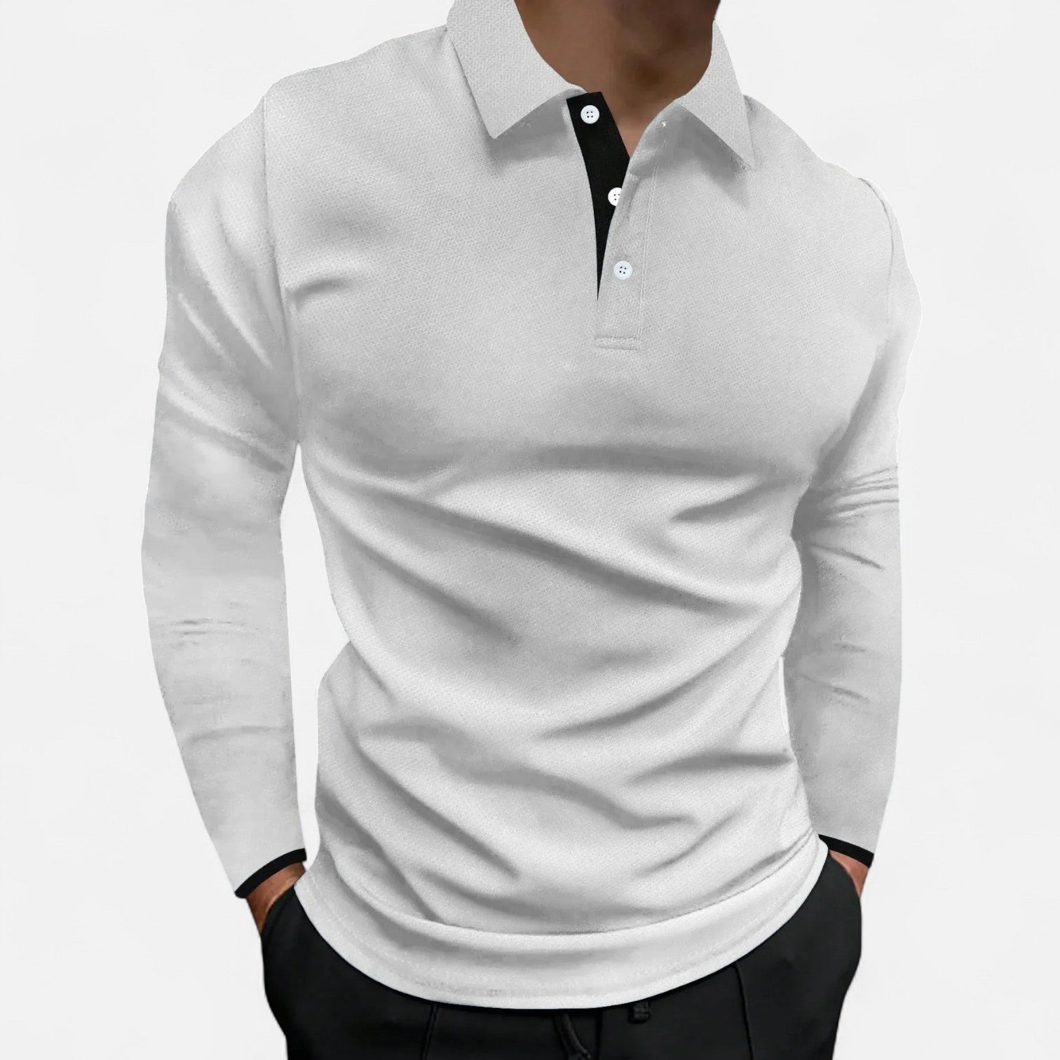 Men's Casual Comfortable Cotton Polo Shirt - Everyday Wear