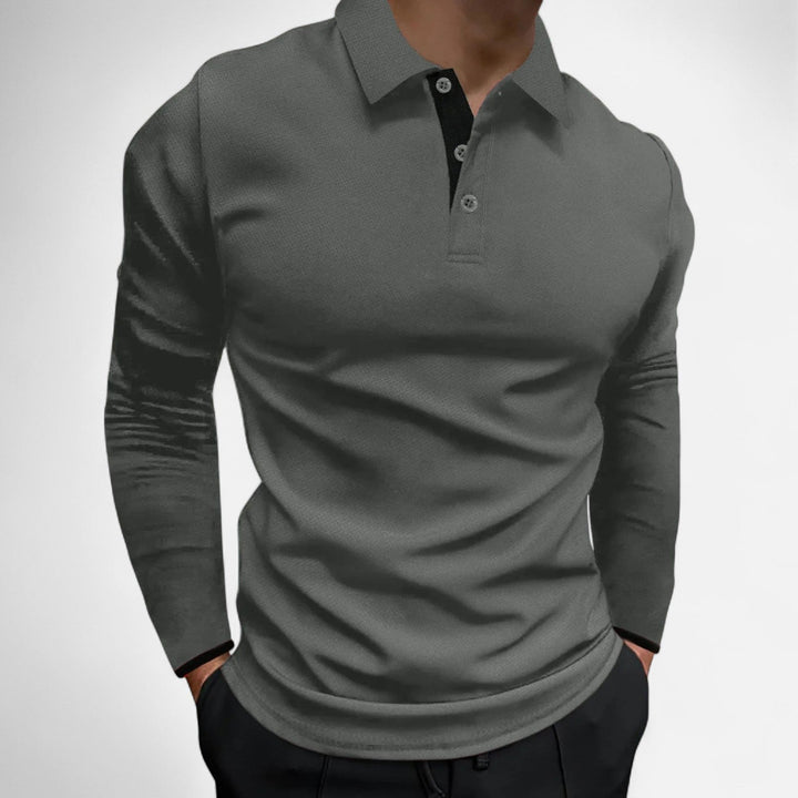 Men's Casual Comfortable Cotton Polo Shirt - Everyday Wear