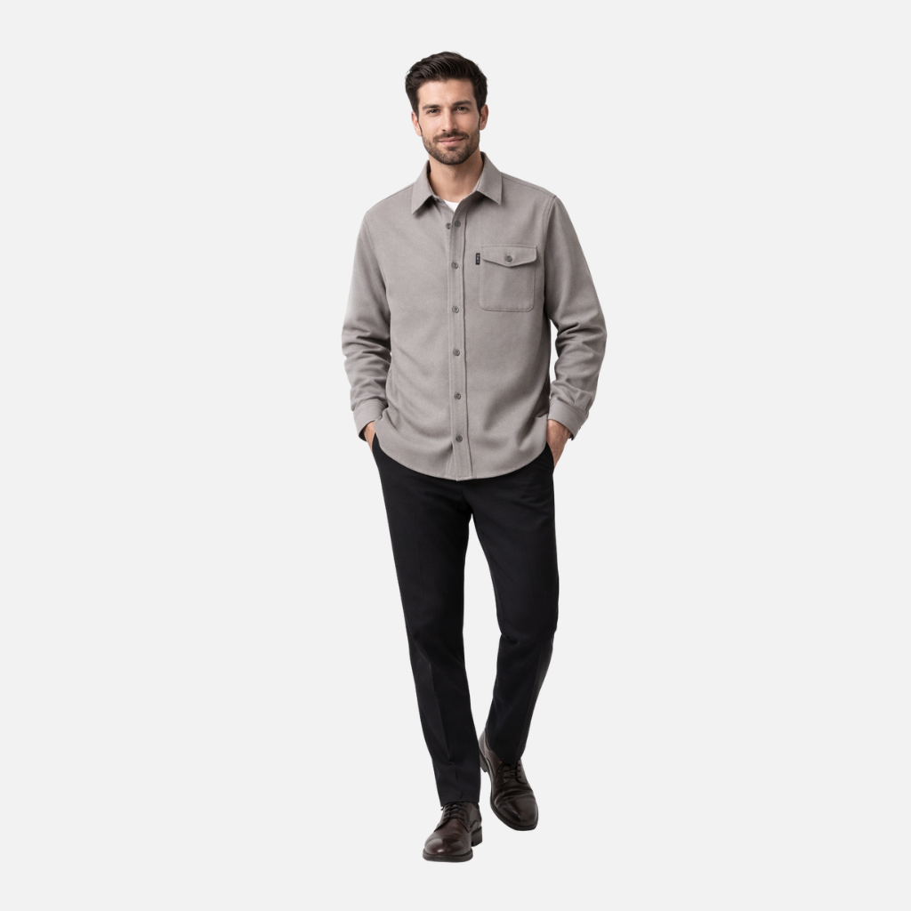 Men's Casual Denim Overshirt - Everyday Wear
