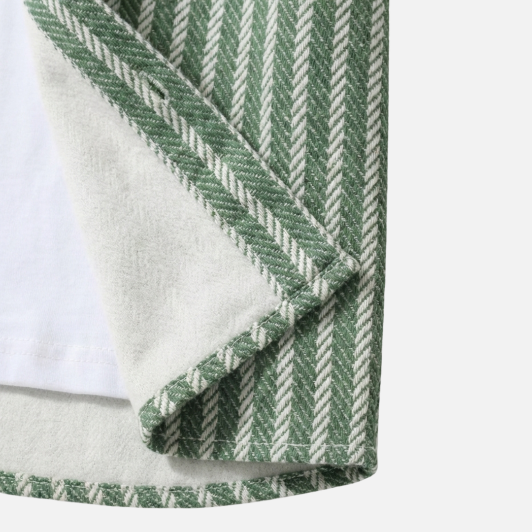 Men's Casual Striped Cotton Shirt - Everyday Wear
