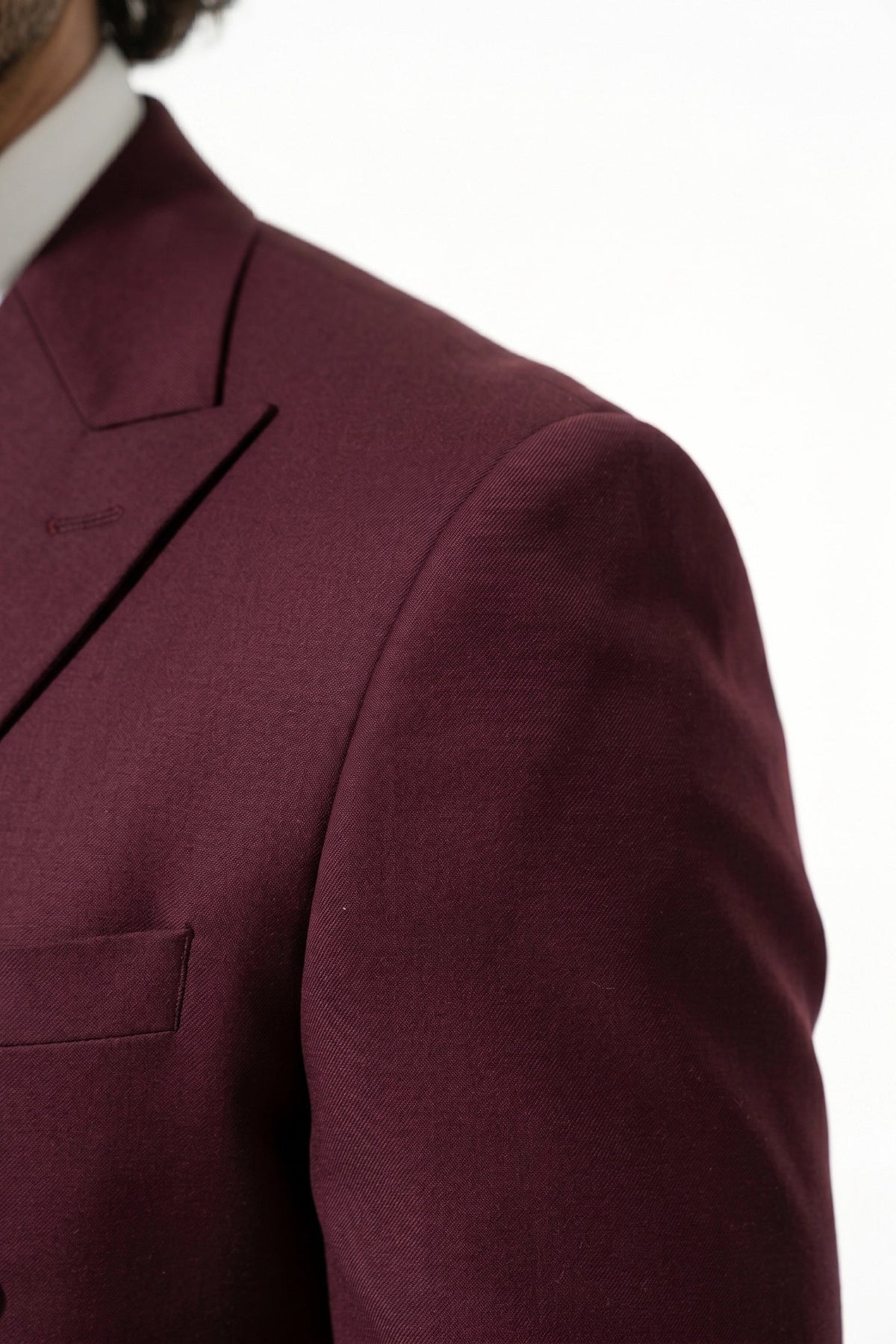Men's Two Piece Suit Set Double Breasted Peaked Lapel Tailored