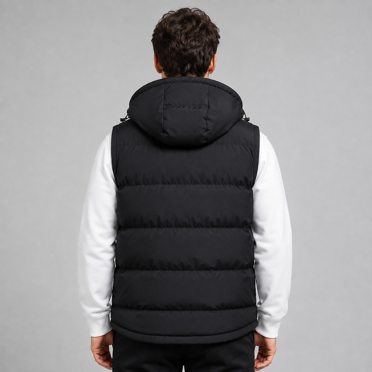 Men's Padded Hooded Gilet - Bodywarmer