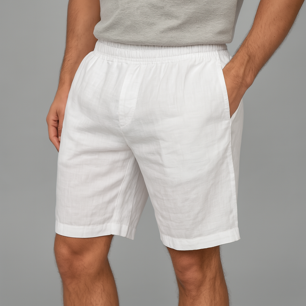 Men's Linen Shorts - Relaxed Fit Summer Casual