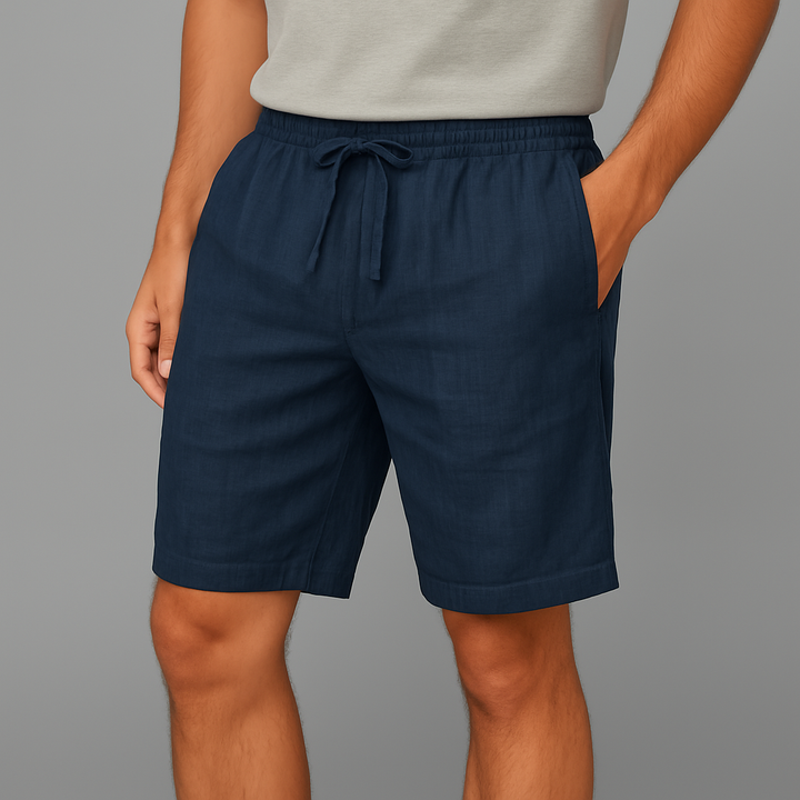 Men's Linen Shorts - Relaxed Fit Summer Casual