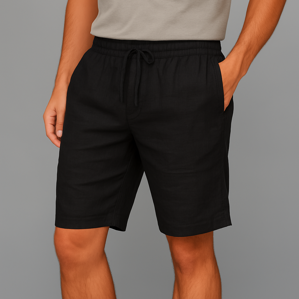 Men's Linen Shorts - Relaxed Fit Summer Casual