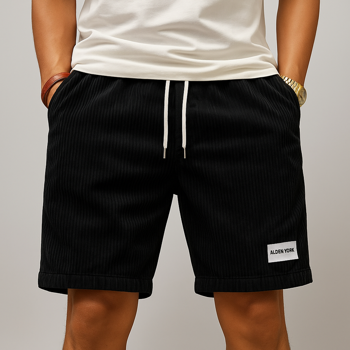 Men's Corduroy Shorts - Relaxed Fit Summer Casual