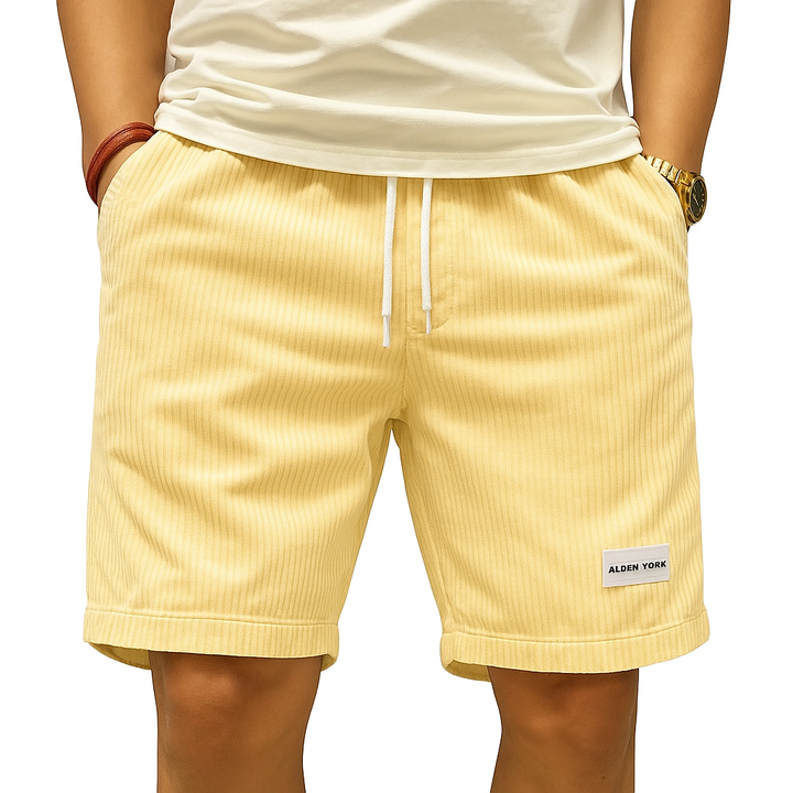 Men's Corduroy Shorts - Relaxed Fit Summer Casual