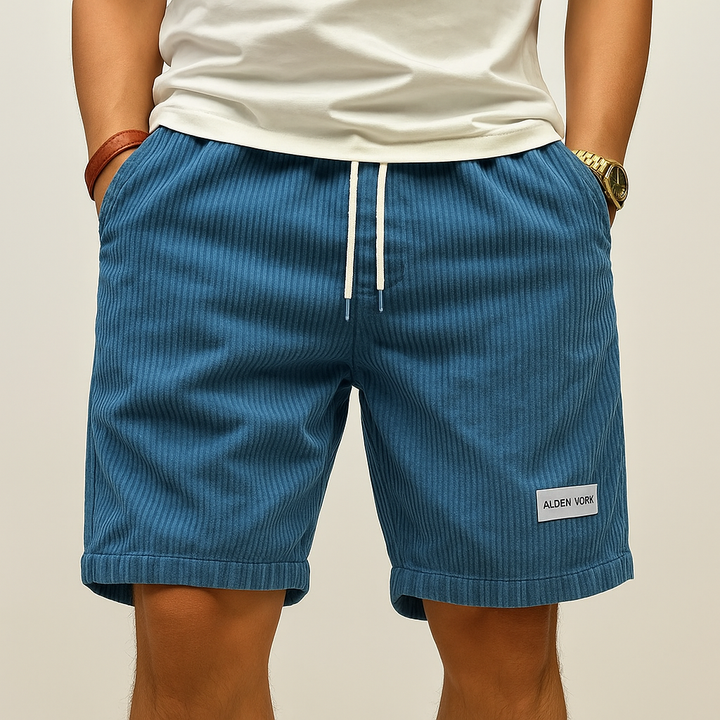 Men's Corduroy Shorts - Relaxed Fit Summer Casual