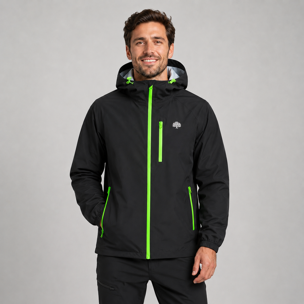 Men's Lightweight Waterproof Hooded Rain Jacket