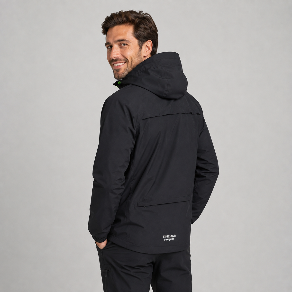 Men's Lightweight Waterproof Hooded Rain Jacket