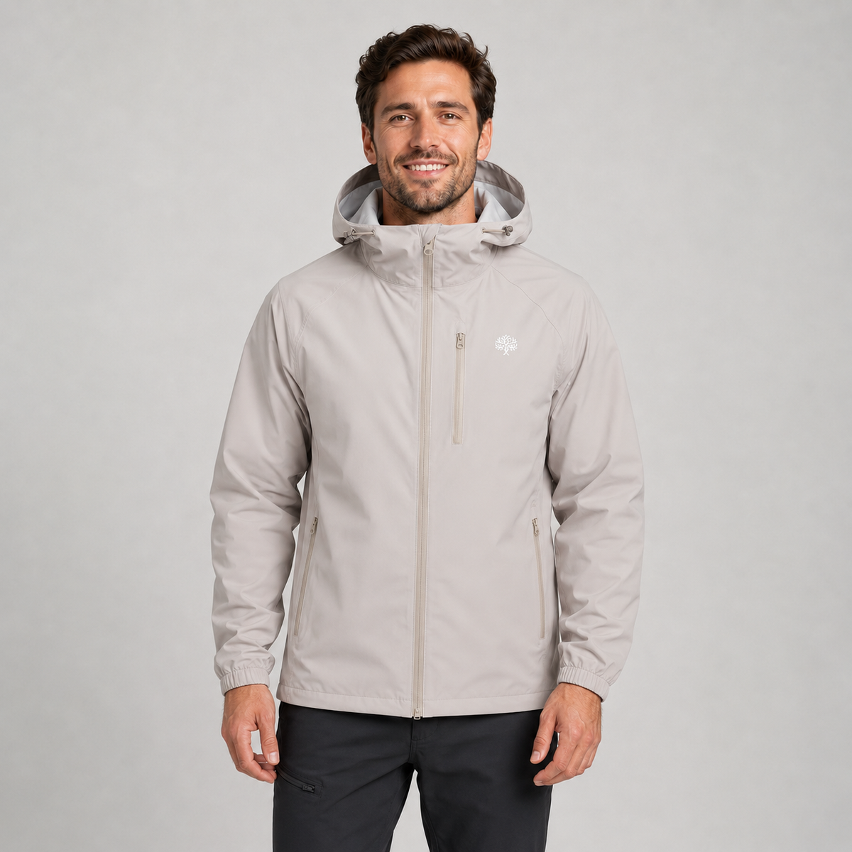 Men's Lightweight Waterproof Hooded Rain Jacket
