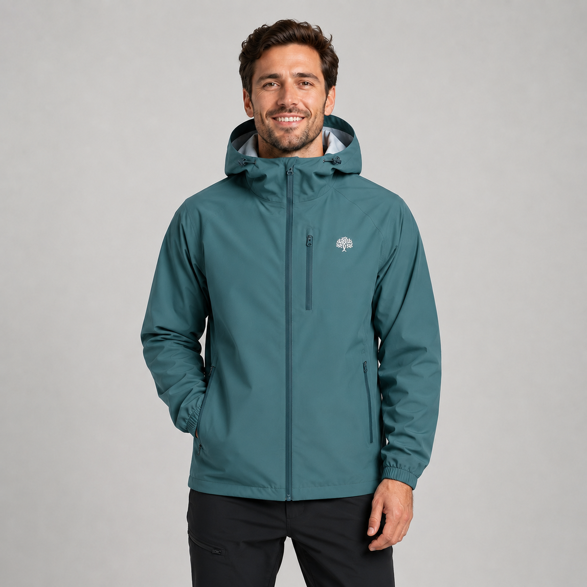 Men's Lightweight Waterproof Hooded Rain Jacket