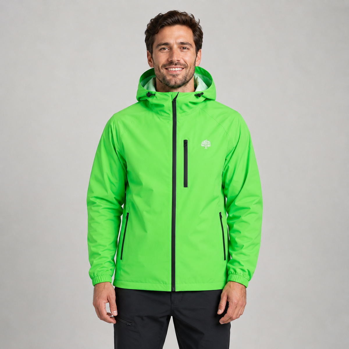 Men's Lightweight Waterproof Hooded Rain Jacket