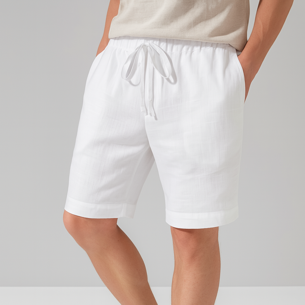 Men's Linen Shorts - Relaxed Fit Summer Casual