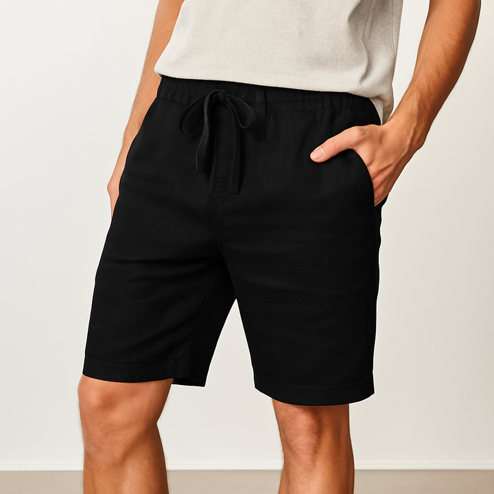Men's Linen Shorts - Relaxed Fit Summer Casual