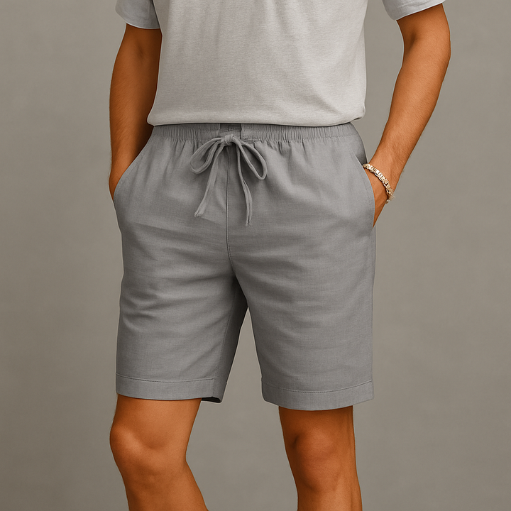 Men's Linen Shorts - Relaxed Fit Summer Casual