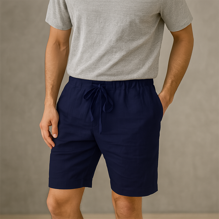 Men's Linen Shorts - Relaxed Fit Summer Casual