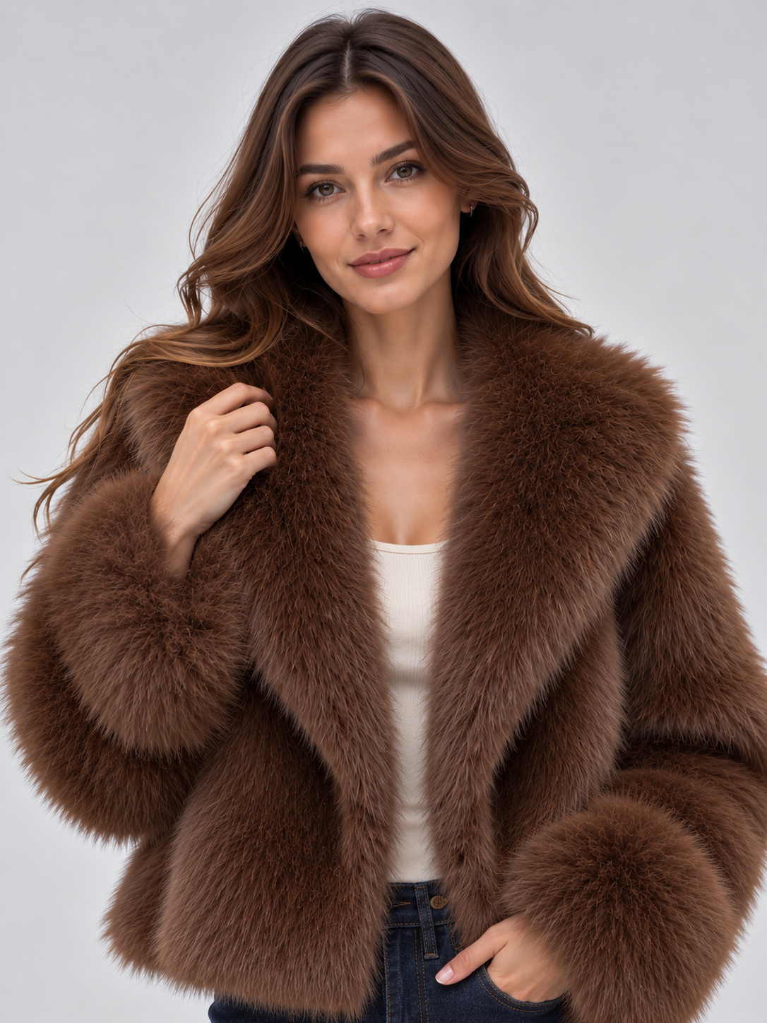 Women's Winter Faux Fur Jacket