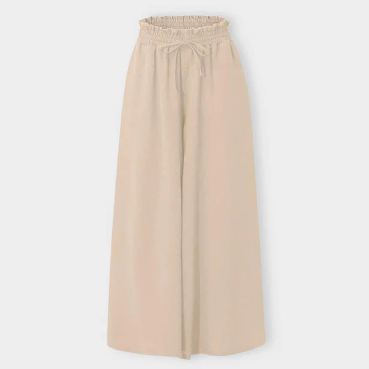 Linda | Women's High-Waisted Wide Leg Palazzo Pants, Casual