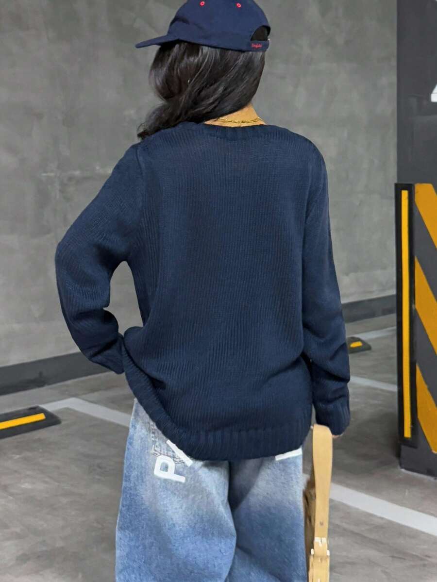 Women's Cozy Knitted Sweater for Comfortable Style