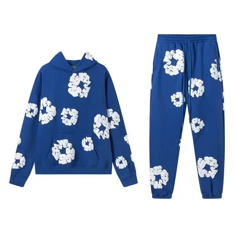 Denim Tears Printed Tracksuit Set for Men & Women – Casual Streetwear Outfit