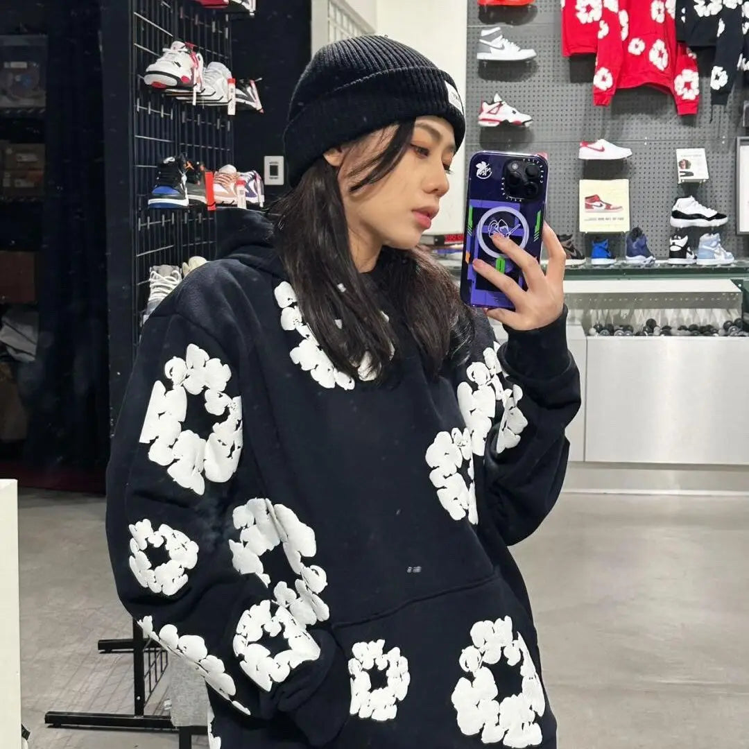 Denim Tears Printed Tracksuit Set for Men & Women – Casual Streetwear Outfit