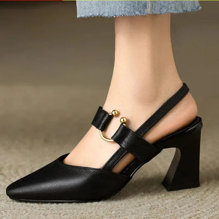 Women's Pointed Toe Slingback Shoes - Casual Summer