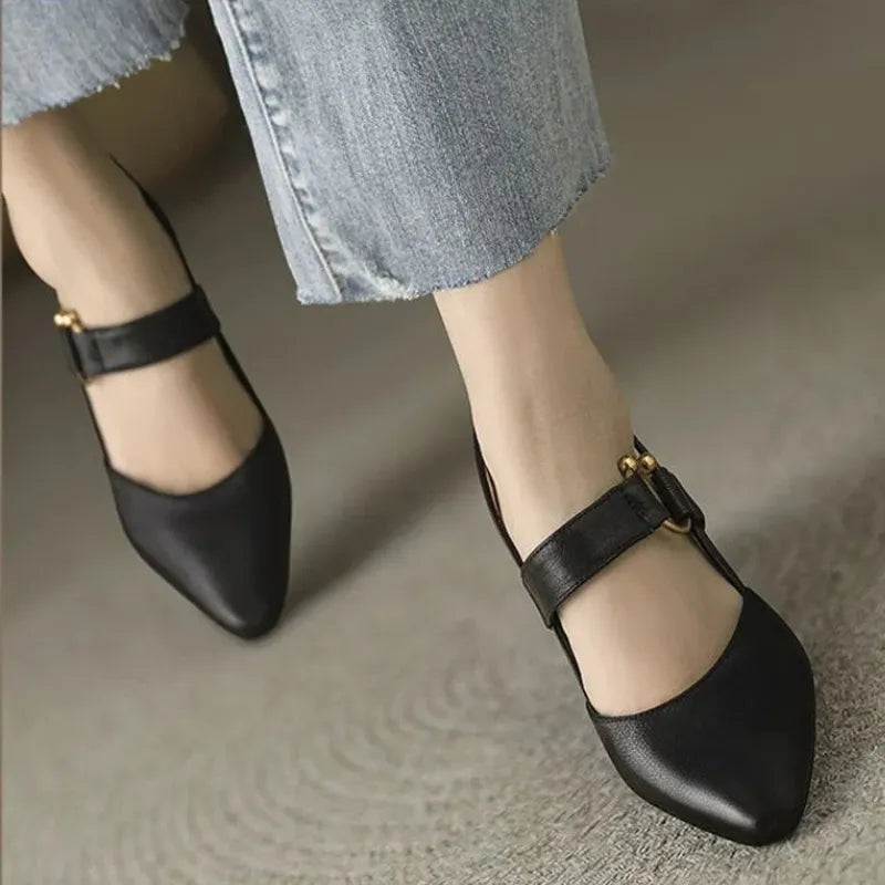 Women's Pointed Toe Slingback Shoes - Casual Summer