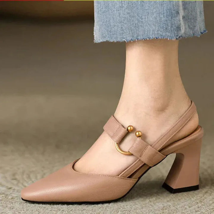 Women's Pointed Toe Slingback Shoes - Casual Summer