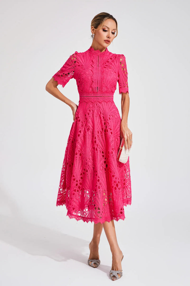 Sophia | Women's Lace Midi Dress, Formal