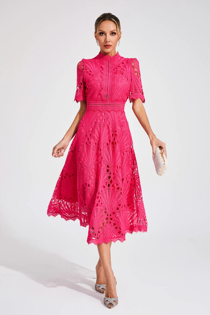 Sophia | Women's Lace Midi Dress, Formal