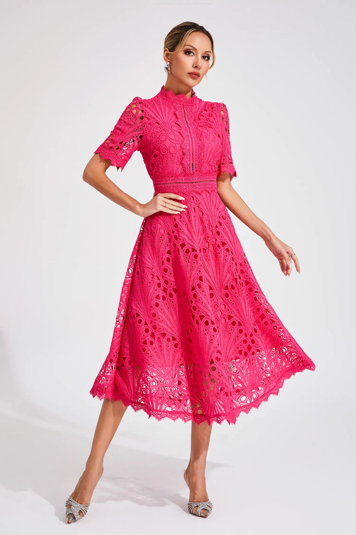 Sophia | Women's Lace Midi Dress, Formal