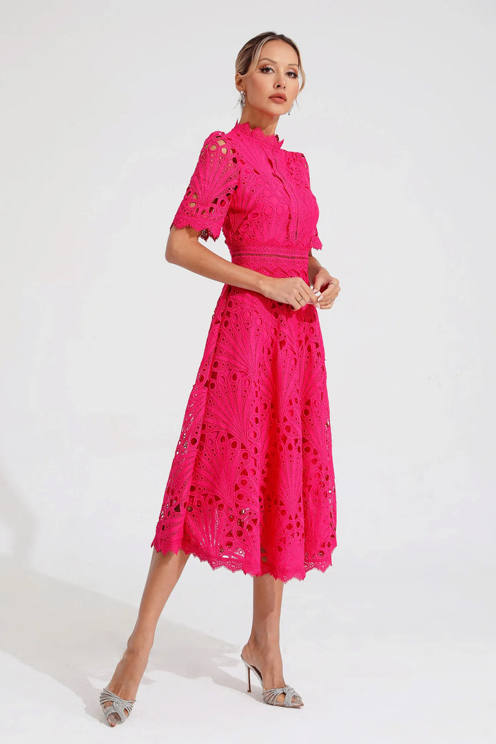 Sophia | Women's Lace Midi Dress, Formal