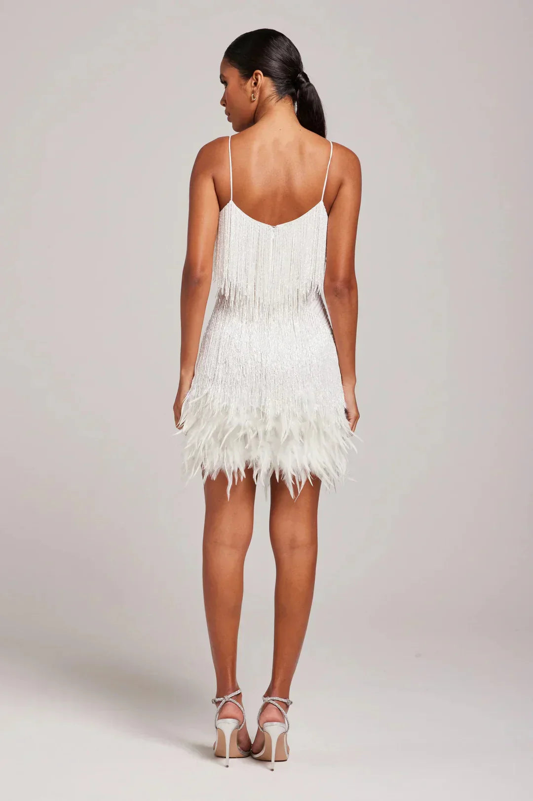 Women's Feather Fringe Mini Dress