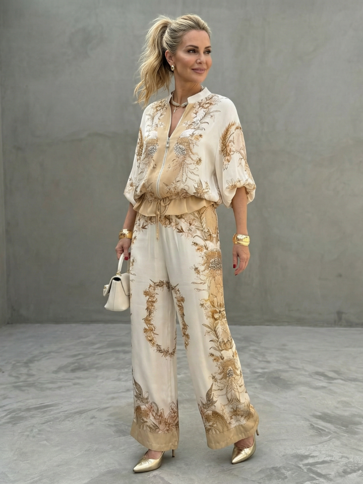 Ava | Women's Lightweight Blouse and Shorts Set, Summer