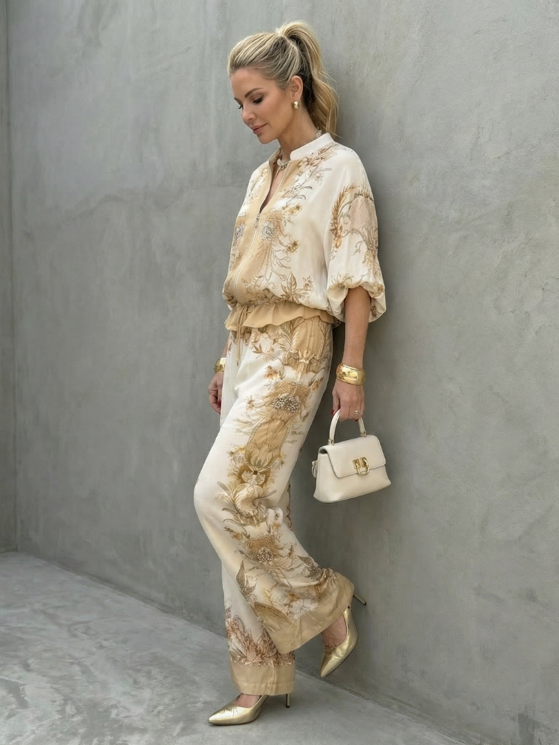 Ava | Women's Lightweight Blouse and Shorts Set, Summer