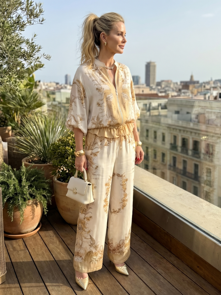 Ava | Women's Lightweight Blouse and Shorts Set, Summer