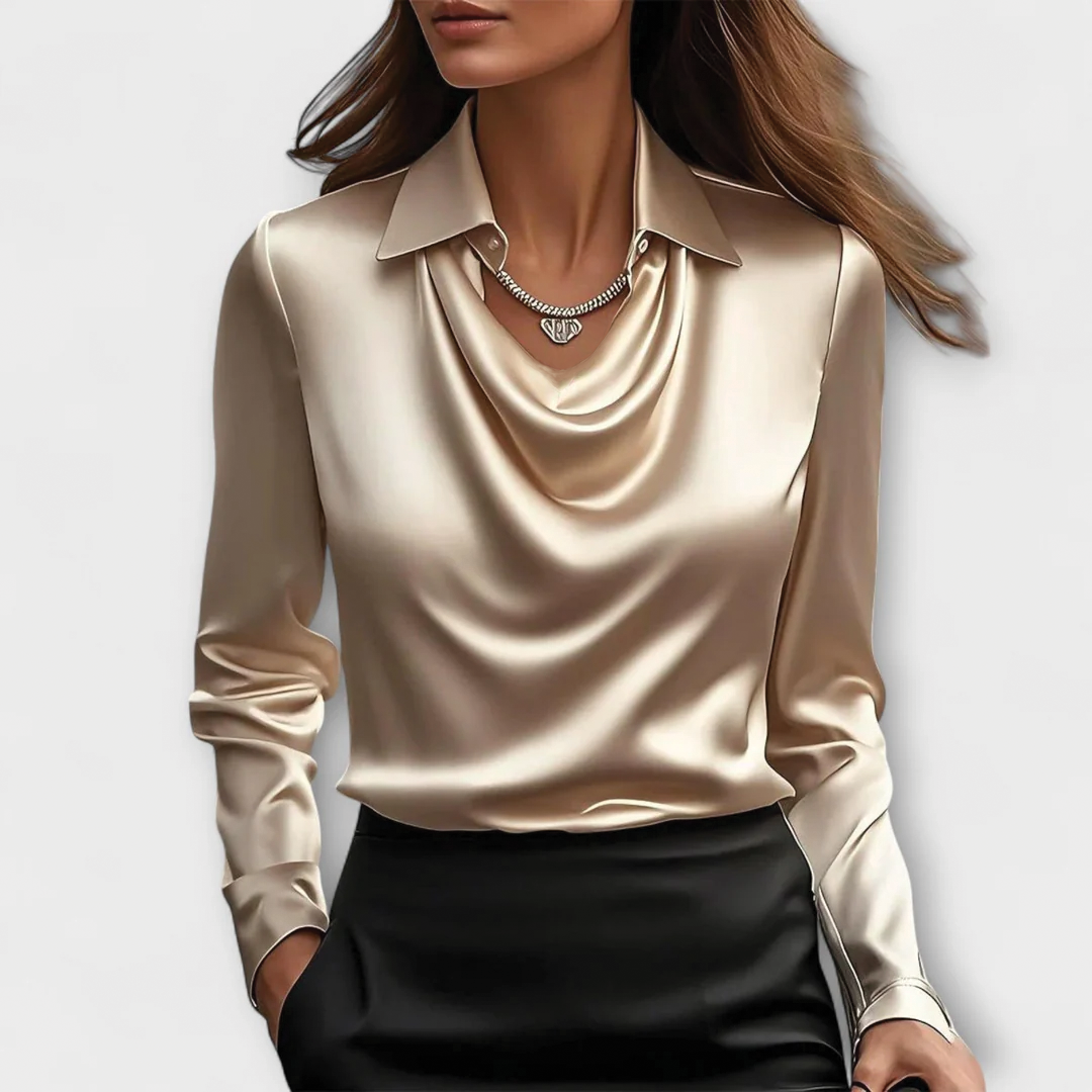 Scarlett | Women's Satin Blouse, Evening