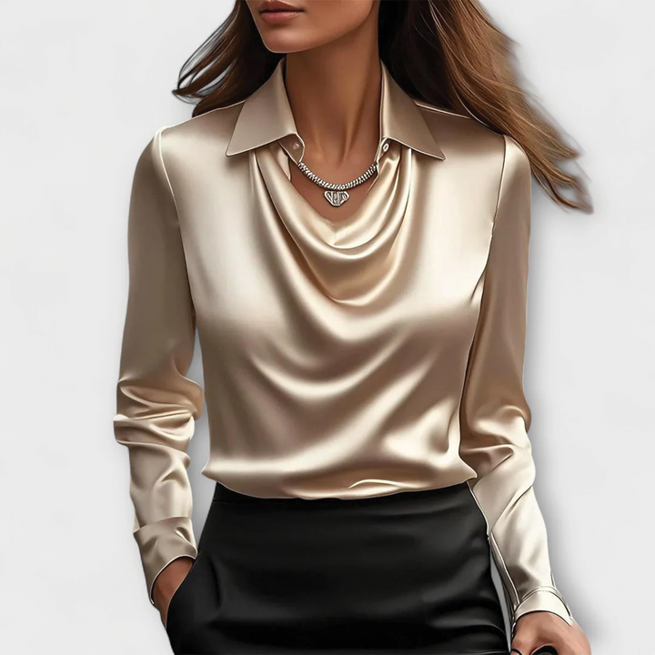 Scarlett | Women's Satin Blouse, Evening