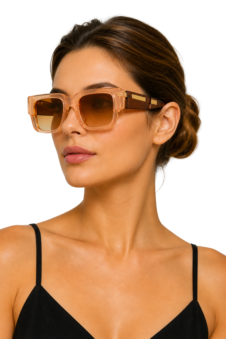 Women's Oversized Tortoiseshell Sunglasses - Casual Summer