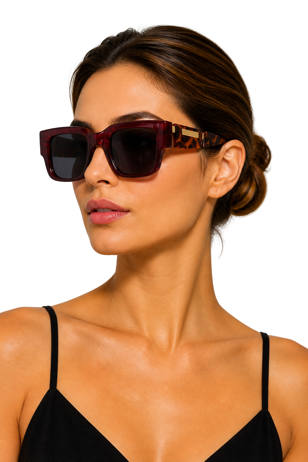 Women's Oversized Tortoiseshell Sunglasses - Casual Summer