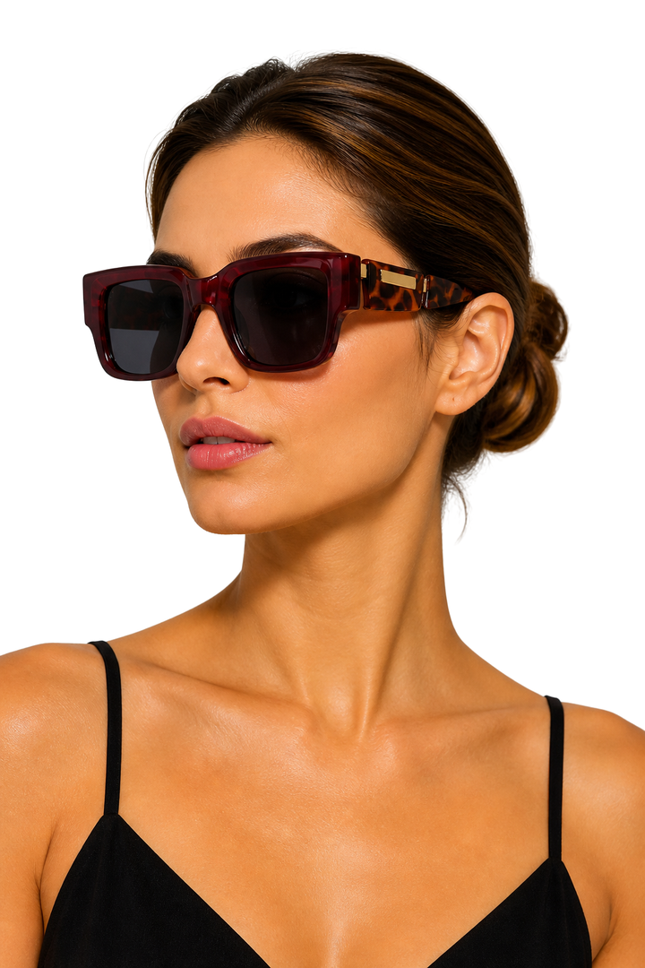 Women's Oversized Tortoiseshell Sunglasses - Casual Summer